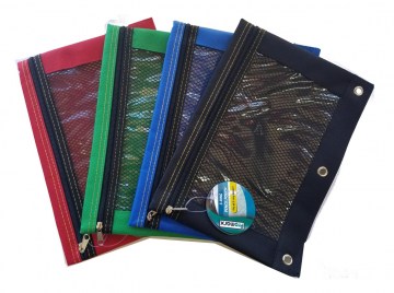 CARTUCHERA ZIPPER TELA PARA CARPETA COLORES