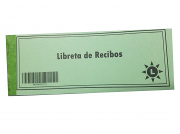 LIBRETA DE RECIBO SENCILLA ESPAÑOL