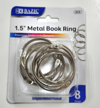 ARGOLLAS DE METAL 1 1/2 '' X 8 B/P
