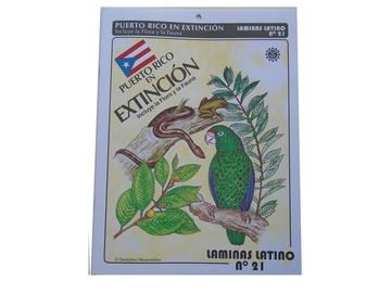 LAMINAS LATINO # 21 PR FLORA Y FAUNA EN EXTINCION