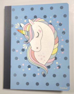 LIBRETA UNICORN 200 PAGINAS GRANDE