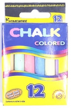 TIZA COLORES X 12 B/P