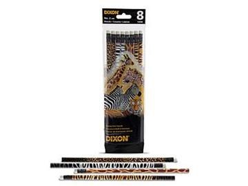 LAPIZ # 2 X 8 DISENO ANIMALES B/P